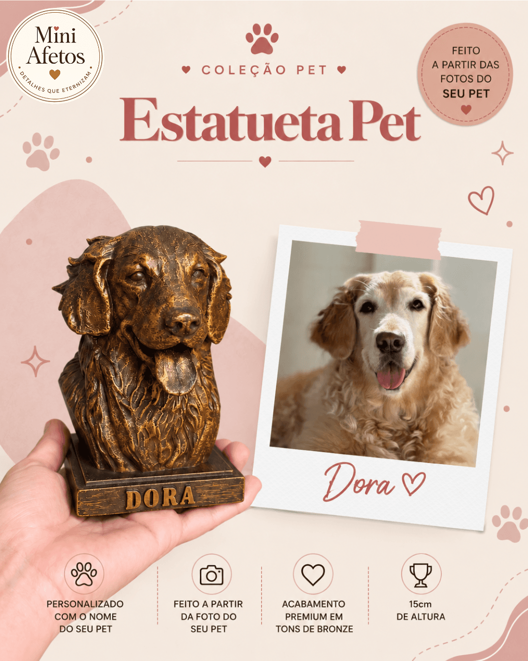 Estatueta Pet Personalizada
